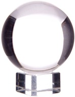 Krištáľová guľa 5 cm so skleneným stojanom Ornament Dekorácia Fotografia