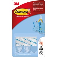 COMMAND 3M TRANSPARENTNÉ HÁČKY MALÉ 2KS 17092 COMMAND 3M TRANSPARENTNÉ HÁČKY MALÉ 2KS 17092