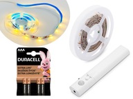 3,4W LED pásik na teplý nábytok 1m s pohybovým senzorom, napájaný 4x AAA batériami 3,4W LED pásik na teplý nábytok 1m s pohybovým senzorom, napájaný 4x AAA batériami