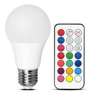 RGB LED ŽIAROVKA S DIAĽKOVÝM OVLÁDANÍM 9W E27 DIAĽKOVÁ ŽIAROVKA RGB LED ŽIAROVKA S DIAĽKOVÝM OVLÁDANÍM 9W E27 DIAĽKOVÁ ŽIAROVKA