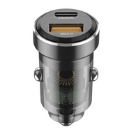 Budi 30W USB + USB-C QC 3.0 autonabíjačka Budi 30W USB + USB-C QC 3.0 autonabíjačka