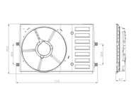 TYC VENTILÁTOR RADIATORA POLO 09- 1.2TSI 1.6TDI