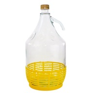 DAMA demižón 5L fľaša, košík, viečko, RÚČKA DAMA demižón 5L fľaša, košík, viečko, RÚČKA