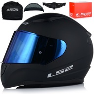 MOTOCYKLICKÁ PRILBA LS2 FF353 RAPID II MATNÁ ČIERNA SET + MODRÉ ČELNÉ SKLO MOTOCYKLICKÁ PRILBA LS2 FF353 RAPID II MATNÁ ČIERNA SET + MODRÉ ČELNÉ SKLO
