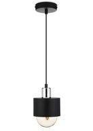 Závesná lampa 12 cm Modern e27 Black Silver