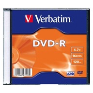 Verbatim DVD-R, matná strieborná, 43547, 4,7 GB, 16x, tenký box, 1 sada, bez možnosti