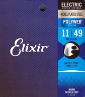 Elixir 12100 Medium (11-49) PolyWeb - gitarové struny