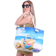 Veľká dámska plážová shopper taška, mestské nákupy na leto Veľká dámska plážová shopper taška, mestské nákupy na leto