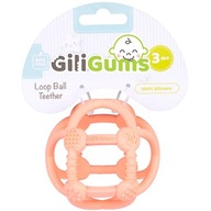 GiliGums Teether Peach Silikónová mäkká loptička 3m+GG50099 GiliGums Teether Peach Silikónová mäkká loptička 3m+GG50099
