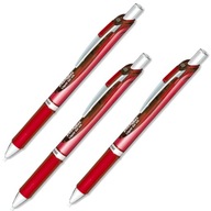 Guľôčkové pero 0,5mm BLN75 PENTEL 3ks červené