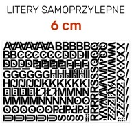 Samolepiace písmená 255 znakov - 6cm