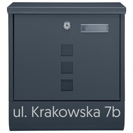 POŠTA ANTRACITOVÁ + ČÍSLO DOMU POŠTA ANTRACITOVÁ + ČÍSLO DOMU
