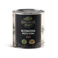 Jelenia konzerva bez obilnín pre psov Dzika Polana 100% Jelenia 850g Jelenia konzerva bez obilnín pre psov Dzika Polana 100% Jelenia 850g