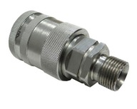 Hydraulická rýchlospojka, zásuvka M20x1,5, nerezový závit Hydraulická rýchlospojka, zásuvka M20x1,5, nerezový závit