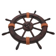 1ks Drevené znamenia Loď Circle Ornament 1ks Drevené znamenia Loď Circle Ornament