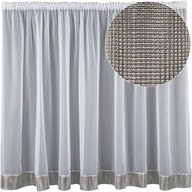Klasický voálový záves 600x240 stuha flitre STRIEBORNÉ kamienky 12cm Klasický voálový záves 600x240 stuha flitre STRIEBORNÉ kamienky 12cm