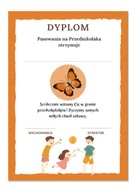 Diplom A4, zápis pre predškoláka BUTTERFLY Diplom A4, zápis pre predškoláka BUTTERFLY