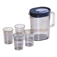 Džbán na vodu so 4 šálkami tepelne odolný 70oz modrý Džbán na vodu so 4 šálkami tepelne odolný 70oz modrý