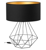 NOCNA LOFT maxi stolná lampa, tienidlo, čierna a zlatá NOCNA LOFT maxi stolná lampa, tienidlo, čierna a zlatá