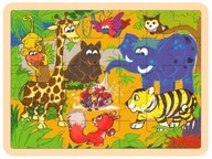 Top Bright - Drevené puzzle z džungle 35 ks.