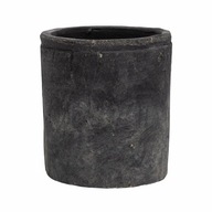 Obal Ø12cm ČIERNA kvetináč v rustikálnom štýle Obal Ø12cm ČIERNA kvetináč v rustikálnom štýle