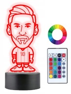 Nočná lampa s menom futbalistu Lea Messiho 3D LED Nočná lampa s menom futbalistu Lea Messiho 3D LED