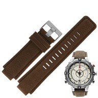 Hnedý kožený remienok na hodinky Timex kompas T2N721