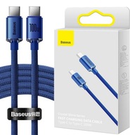 PD KÁBLE USB-C - USB-C 2m 100W 5A Type C Baseus PD KÁBLE USB-C - USB-C 2m 100W 5A Type C Baseus