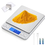 ELEKTRONICKÁ KUCHYŇSKÁ VÁHA NA ŠPERKY LCD 3kg/0,1g + BATÉRIE + 2 ZÁSOBNÍKY ELEKTRONICKÁ KUCHYŇSKÁ VÁHA NA ŠPERKY LCD 3kg/0,1g + BATÉRIE + 2 ZÁSOBNÍKY