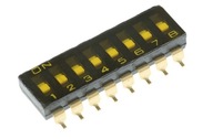 DIP SPÍNAČ 8 WAYS 2 POS 25 mA 24 V DC 29 PCS DIP SPÍNAČ 8 WAYS 2 POS 25 mA 24 V DC 29 PCS