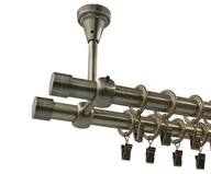 STROPOVÁ ZÁCLONA tyč ANTIK ZLATÁ 19+19mm LUNA 180cm