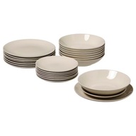 IKEA FARGKLAR Jedálenský set 18 kusov, béžový lesk IKEA FARGKLAR Jedálenský set 18 kusov, béžový lesk