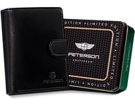 Pánska kožená peňaženka PETERSON s RFID uzáverom Pánska kožená peňaženka PETERSON s RFID uzáverom