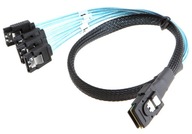 MINI SAS KÁBEL SFF-8087 4x SATA 7pin PRE 0,5M DISK MINI SAS KÁBEL SFF-8087 4x SATA 7pin PRE 0,5M DISK