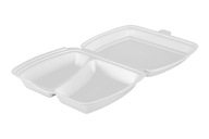 STYROFOAM MENU BOX PRE DVA SEKCIE, 125 ks STYROFOAM MENU BOX PRE DVA SEKCIE, 125 ks
