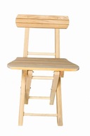Malá drevená skladacia stolička