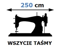 Služba našitia pásky do závesu šírky 250 cm Služba našitia pásky do závesu šírky 250 cm