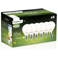 6x E14 LED žiarovka GUĽA 7W = 60W 4000K Neutrálna FILAMENT MLKY DEKORATÍV. 6x E14 LED žiarovka GUĽA 7W = 60W 4000K Neutrálna FILAMENT MLKY DEKORATÍV.