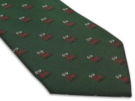 Pánska zelená jelenia kravata C38