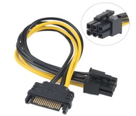 Adaptér SATA napájacieho adaptéra na 6-pin PCI-E