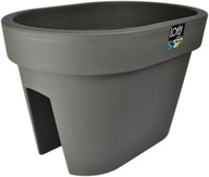 Kvetináč na balkón LOFLY RAILING Šedá kamenná zábradlia 40cm Prosperplast Kvetináč na balkón LOFLY RAILING Šedá kamenná zábradlia 40cm Prosperplast