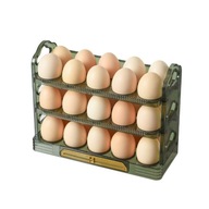 Nový 3-vrstvový flipový organizér na vajíčka s 30 mriežkami