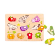DREVENÉ BLOKY PUZZLE EDU PINS TOOKY TOY