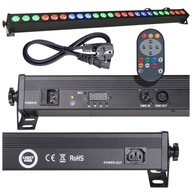 LIGHT4ME DECO BAR 24 RGB IR LED pásik + diaľkové ovládanie silné pódium