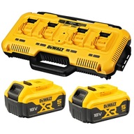 DeWALT DCB104 4-portová multinapäťová nabíjačka + 2x DCB184 5Ah batérie DeWALT DCB104 4-portová multinapäťová nabíjačka + 2x DCB184 5Ah batérie