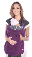 Fleece obal na šatky, nosiče fialový/vtáčiky Fleece obal na šatky, nosiče fialový/vtáčiky
