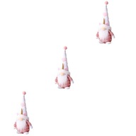 3 ks roztomilé bábiky Gnome na Valentína s dlhým klobúkom