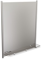 Zrkadlo s rámom a poličkou 53x60 cm Chróm LRP01 Zrkadlo s rámom a poličkou 53x60 cm Chróm LRP01