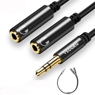MINI JACK SPLITTER KÁBEL 3,5MM VEGGIEG AUX OFC MINI JACK SPLITTER KÁBEL 3,5MM VEGGIEG AUX OFC