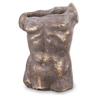KVETINÁČ MUŽSKÝ TELOVÝ ZLATOHNEDÝ 28x21x13cm KVETINÁČ MUŽSKÝ TELOVÝ ZLATOHNEDÝ 28x21x13cm